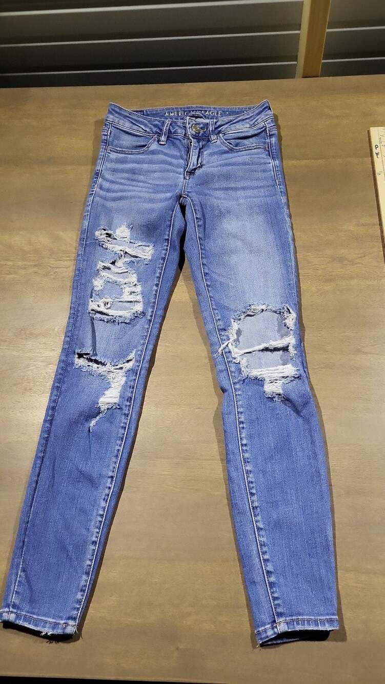 American Eagle Ne(x)t Level Stretch Skinny Distressed Jeans